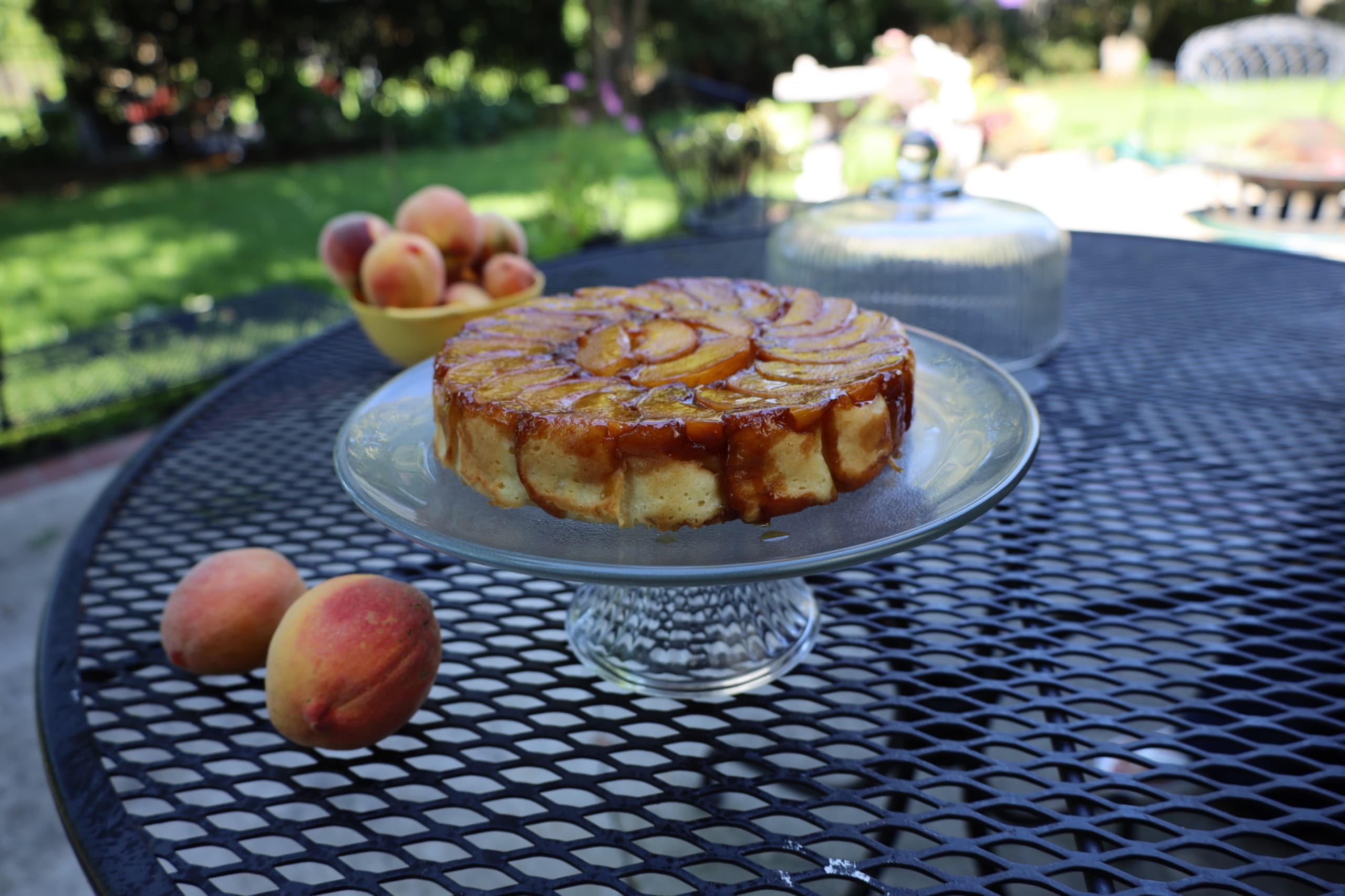 Upside down Peach cake